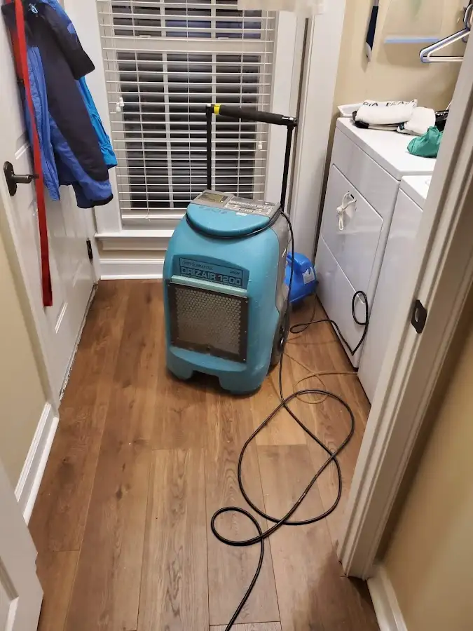 Commercial dehumidifier deployed for Flood Damage Cleanup in Manalapan